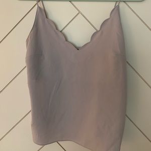 Topshop Scalloped Tank